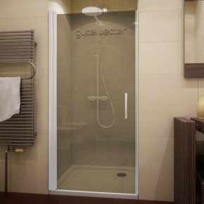 LUX DOOR GK-601T-CH02 белый матовый стекло бронзовое