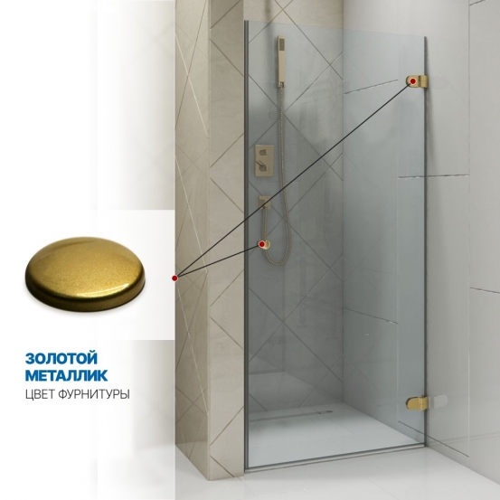 Инфографика 4 LUX DOOR GK-001 золотой металлик стекло выбеленное толщина 0_8 правое открывание двери
