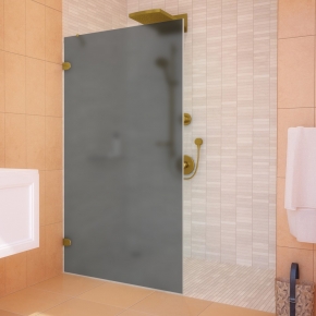 LUX DOOR GK-001N золотой гальванический стекло графитовое матовое