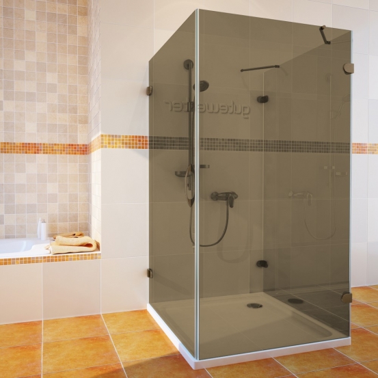 LUX SQUARE GK-003C-CH02 бронзовый стекло бронзовое левое открывание двери