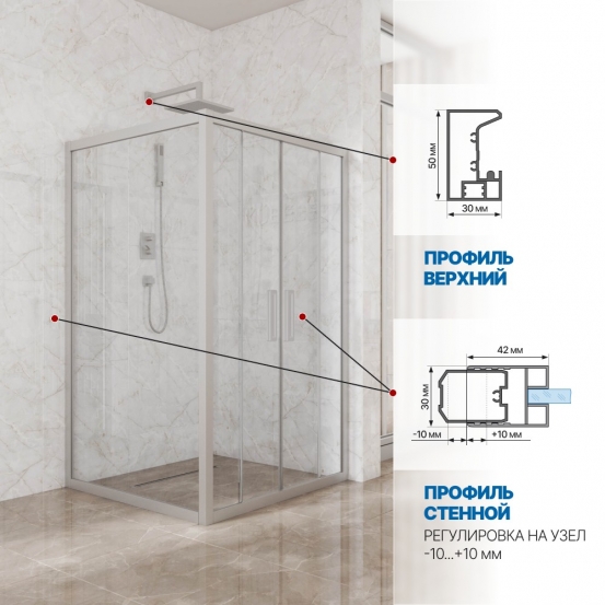 Инфографика 3 KÜBELE DE019S4 хром матовый стекло бесцветное