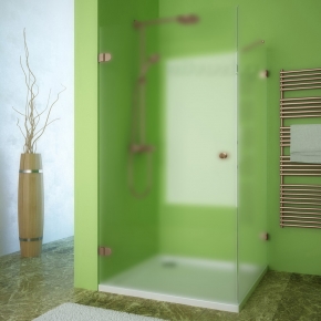 LUX RECTAN GK-001 бронзовый стекло матовое левое открывание двери