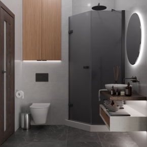 TREND DOOR GK-862BGP135 черный матовый стекло графитовое матовое #4