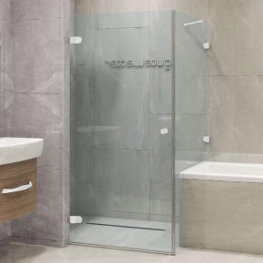 LUX RECTAN GK-002V1-2511 белый матовый стекло выбеленное левое открывание двери